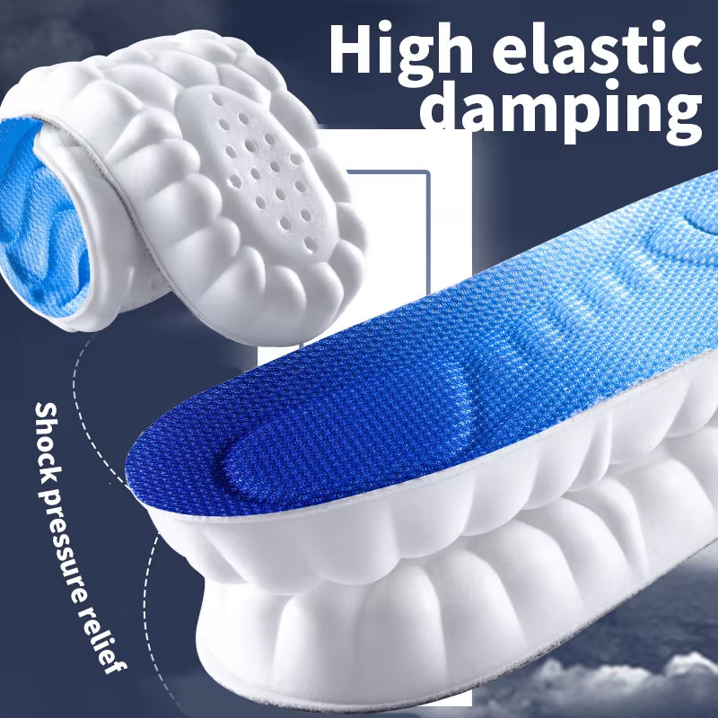 Walksy - 4D Cloud Technology Sports Insoles with PU Sole for Enhanced Comfort and Shock Absorption in Athletic Footwear