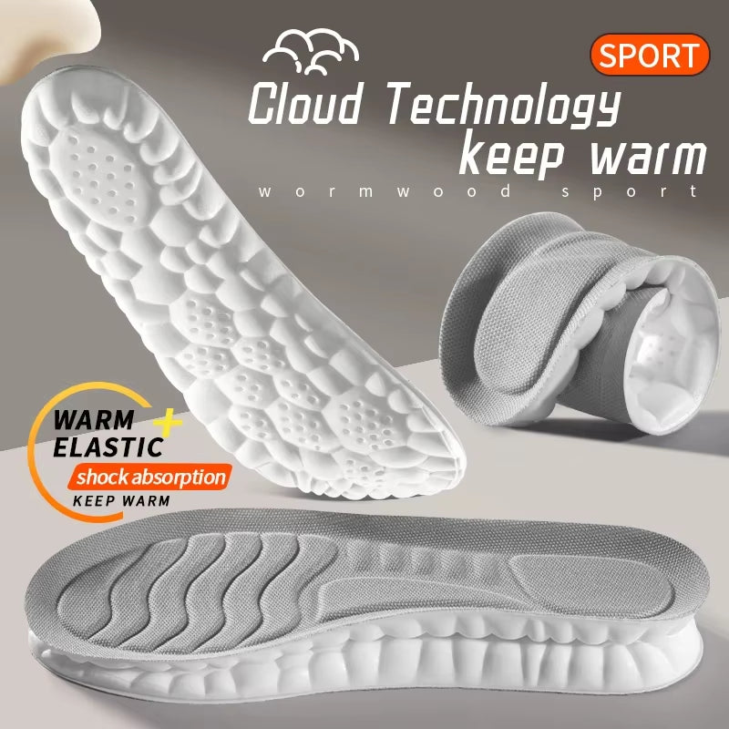 Walksy - 4D Cloud Technology Sports Insoles with PU Sole for Enhanced Comfort and Shock Absorption in Athletic Footwear