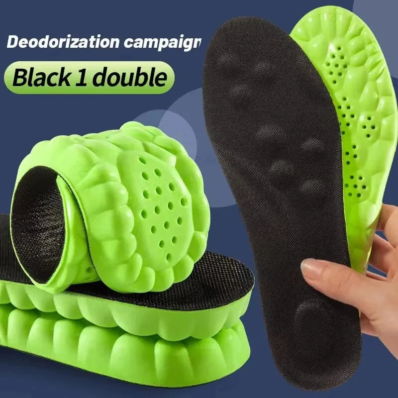 Walksy - 4D Cloud Technology Sports Insoles with PU Sole for Enhanced Comfort and Shock Absorption in Athletic Footwear