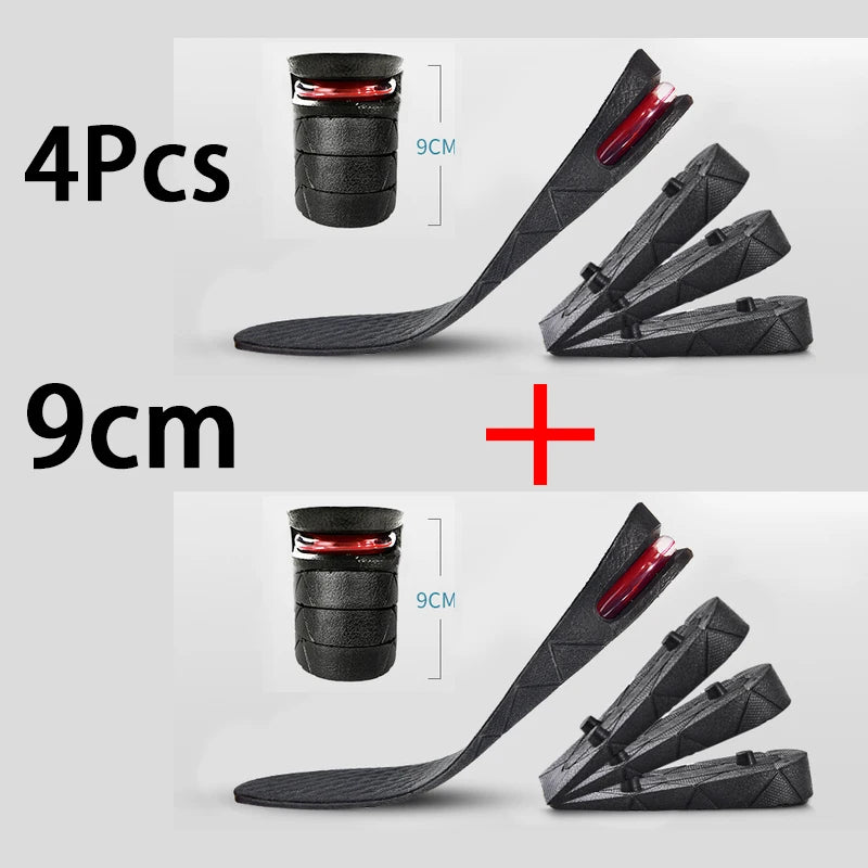 Height Increase Insole Invisible Heightening Template Air Cushion Shoe Inserts Variable Height Insoles Adjustable Cut Foot Pad