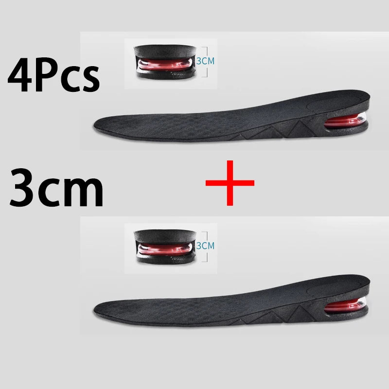 Height Increase Insole Invisible Heightening Template Air Cushion Shoe Inserts Variable Height Insoles Adjustable Cut Foot Pad