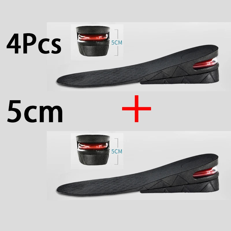 Height Increase Insole Invisible Heightening Template Air Cushion Shoe Inserts Variable Height Insoles Adjustable Cut Foot Pad